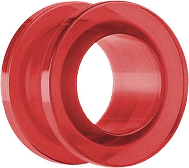 Star Piercing Flesh Tunnel rot (ohne Messing, Acryl)