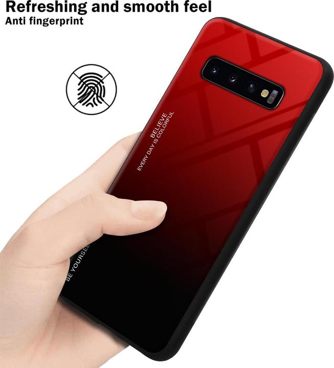 Produktbild Cadorabo TPU 2 Farben Glas Cover (Samsung Galaxy S10+)