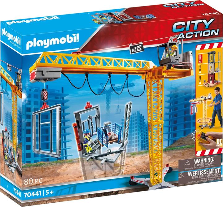 Playmobil RC-Baukran mit Bauteil (70441, Playmobil City Action)