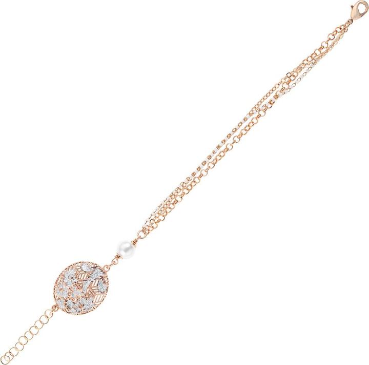 Ottaviani Bronze bracelet with silver glitter