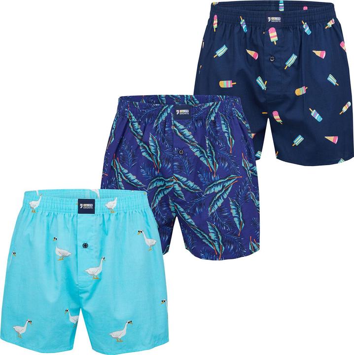 Immagine prodotto Happy shorts Set di boxer con stampa (XXL, confezione da 3)