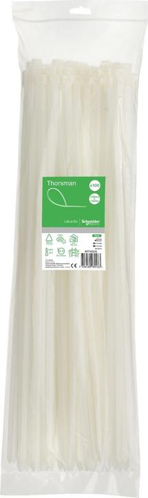 Image du produit Schneider Electric Serre-câbles Thorsman-naturel-8,8 x 550 mm IMT46926 (Ruban noué, 550 mm, 100 pcs)