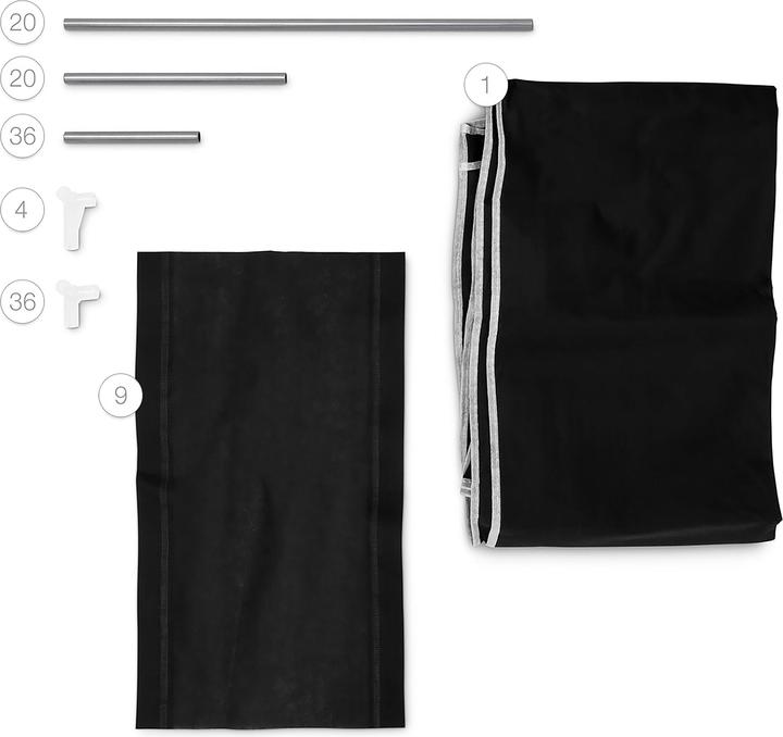 Produktbild Relaxdays Stan (107 x 42.5 x 174 cm)