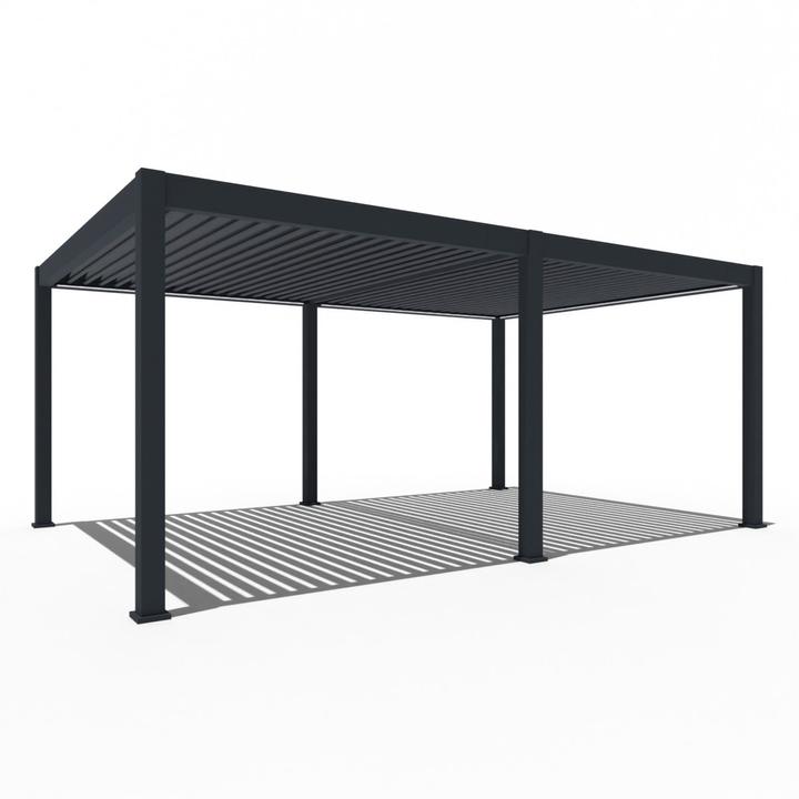 Produktbild Weide elektrische Pergola 4x6m Anthrazit mit LED (600 cm, 400 cm)