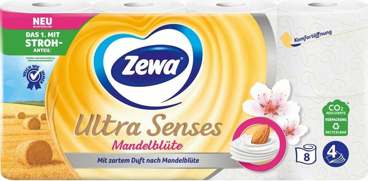 Zewa Toilettenpapier Ultra Senses Mandelmilch 8 Rollen (1 x)