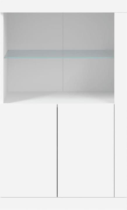 Immagine prodotto VidaXL Armadietto laterale con luci LED Bianco (60,5 x 37 x 100 cm)