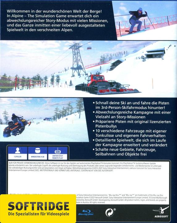 Produktbild Aerosoft Alpine - The Simulation Game (PS4, DE)