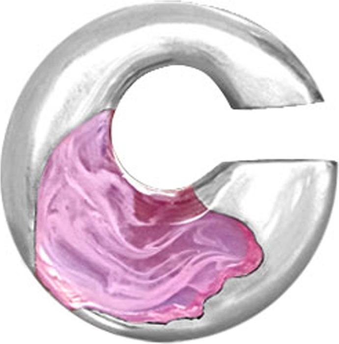 Image du produit Star Piercing Ohrgewicht silber Nebel Epoxy pink (Organique, Laiton)