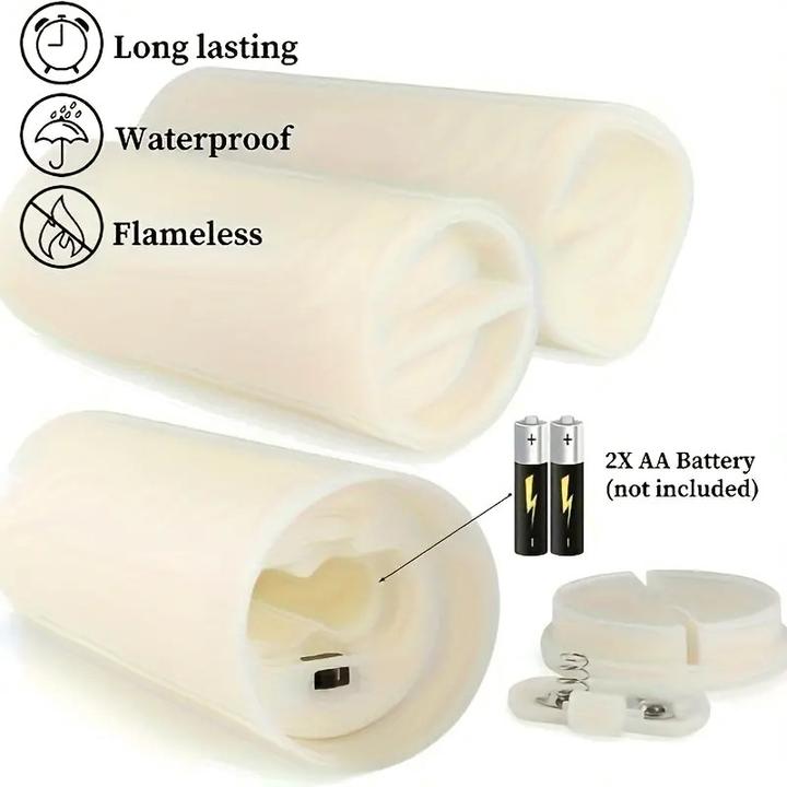 Actual product image Cbx 10 flameless LED candles with remote control and timer function (10 x)
