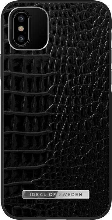 Actual product image iDeal Of Sweden Designer Hard Cover Neo Noir Croco Silver
