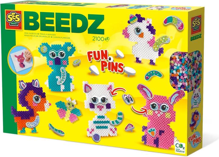Ses Bügelperlen-Set - FunPins Glitzertiere
