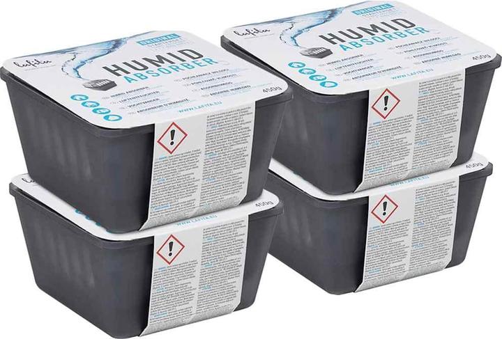 Immagine prodotto VidaXL Deumidificatore per ambienti con sacchetti di ricarica 4 pezzi 450 g di assorbitore di umidità
