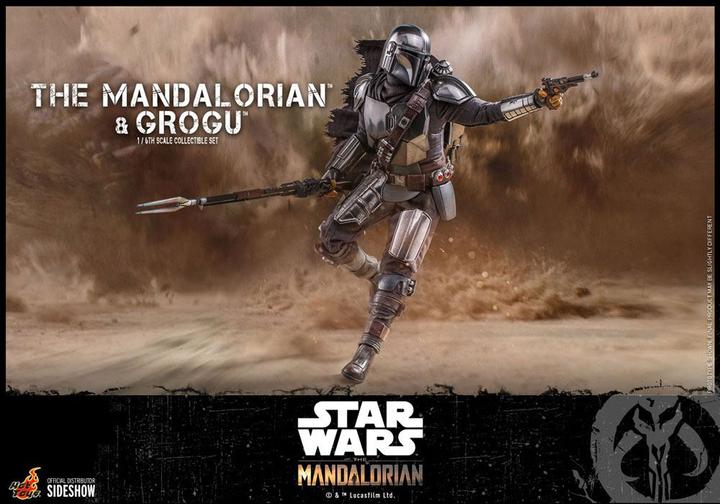 Produktbild Hot Toys Star Wars The Mandalorian pack 2 figurines 1/6 The Mandalorian & Grogu 30 cm