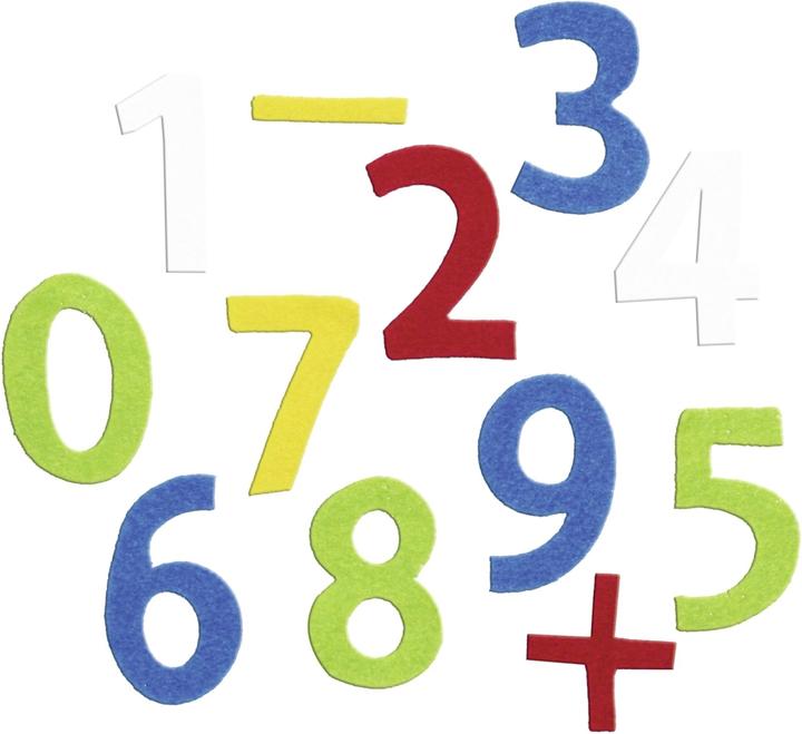 Ursus Felt punched parts 150g/sqm PU=120 assorted numbers