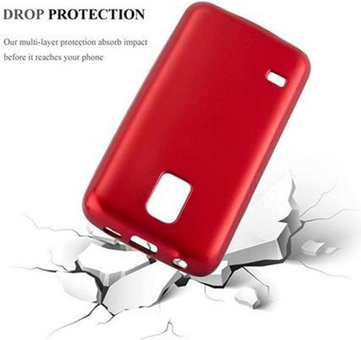 Actual product image Cadorabo TPU Matt Metallic Cover (Samsung Galaxy S5, Samsung Galaxy S5 Neo)