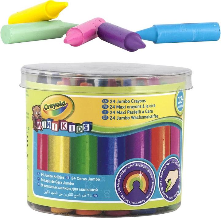 Image du produit Crayola Mini Kids - Crayons de cire Dick (Multicolores, 24 x)