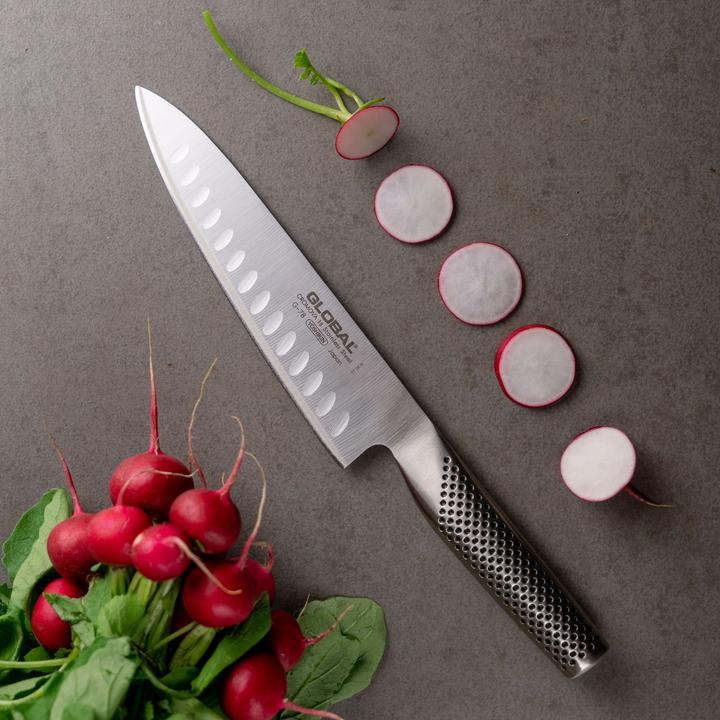 Immagine prodotto Global Coltello da cucina con lama scanalata da 20 cm (G-78 )