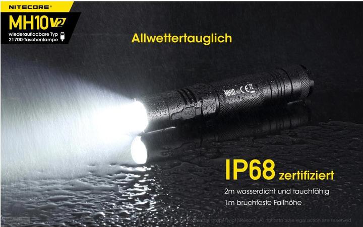 Actual product image Nitecore MH10 V2 - 1200 lumen (14.70 cm, 1200 lm)