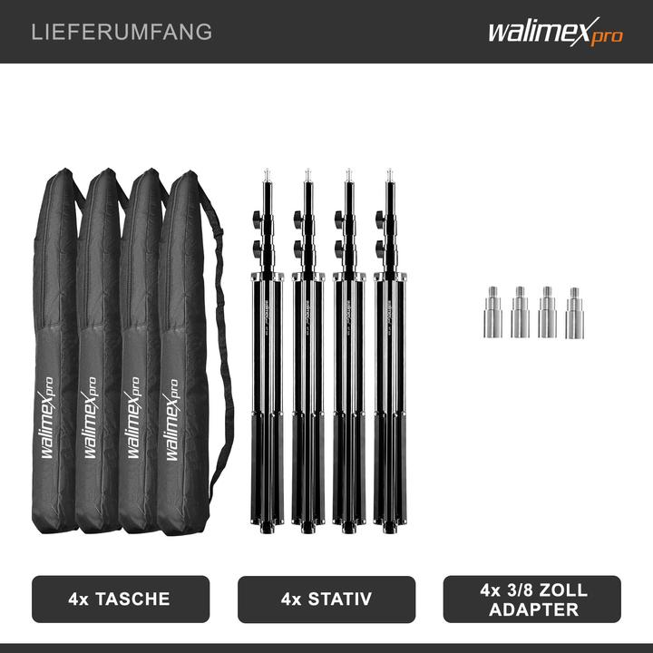 Produktbild Walimex pro 4er Set WT-806 (256 cm, 6 kg)