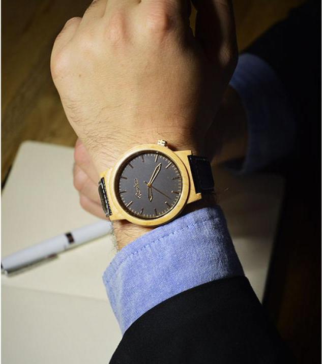 Produktbild Bambuu Holzuhr (Analoguhr, 40 mm)
