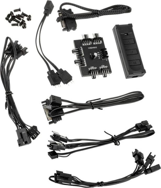 Actual product image Lian-Li ST120 RGB PWM fan, 3-pack incl. controller (120 mm, 3 x)