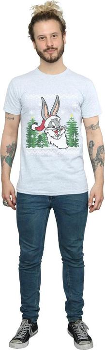 Immagine prodotto Looney Tunes Bugs Bunny Christmas Fair Isle Maglietta Uomo (M)