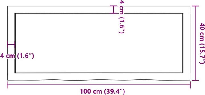 Produktbild VidaXL Emerald (100 x 40 x 4 cm)