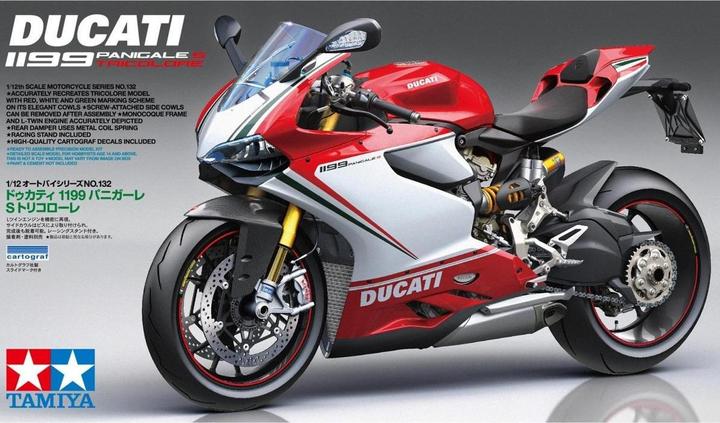 Image du produit Tamiya Modèle réduit de moto 1:12 Ducati 1199 Panigale S Tricolore