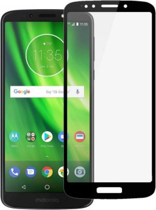 Actual product image Screenguard Motorola Moto G6 Plus Full Screen Protective Glass Film 2.5D 9H (1 Piece, Motorola Moto G6 Plus)