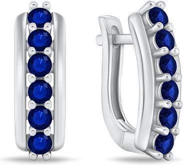 Produktbild Brilio Silver - Amazing silver earrings with darkue zircons EA543WB