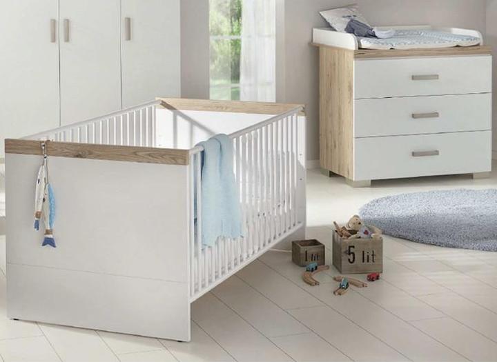 Immagine prodotto Transland Stanza per bambini Hilja con lettino e cassettiera con fasciatoio (Fasciatoio, Culla)
