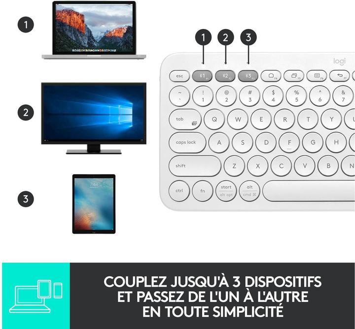 Produktbild Logitech K380 (CH, Kabellos)