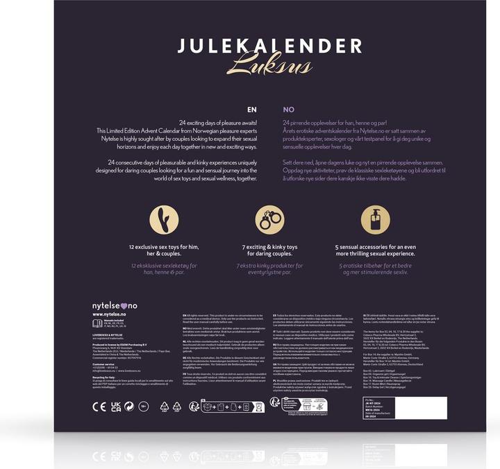 Nährwerte und Zutaten Beate Uhse Deluxe Pleasure Adventskalender 2024