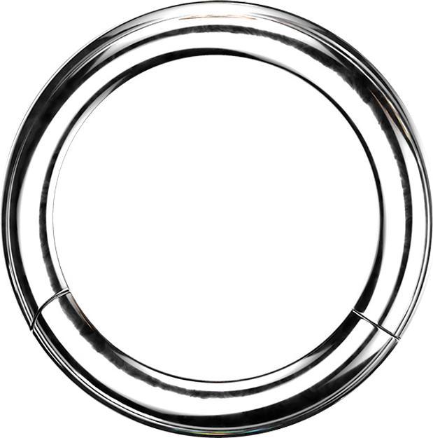 Star Piercing Segmentring klappbar silber (ohne Messing, Chirurgenstahl 316L)