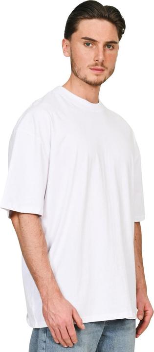 Actual product image Casual Classics Unisex Adult Combed Ringspun Cotton Extended Neckline Tall Oversized T-Shirt (S)