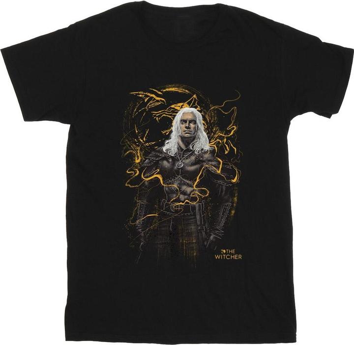 Image du produit Netflix - T-shirt THE WITCHER SMOKING WOLF - Homme (L)