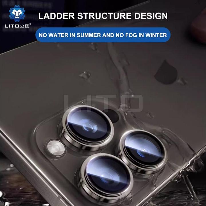 Actual product image Lito Camera cover (3 Piece, Apple iPhone 16 Pro Max, Apple iPhone 16 Pro)