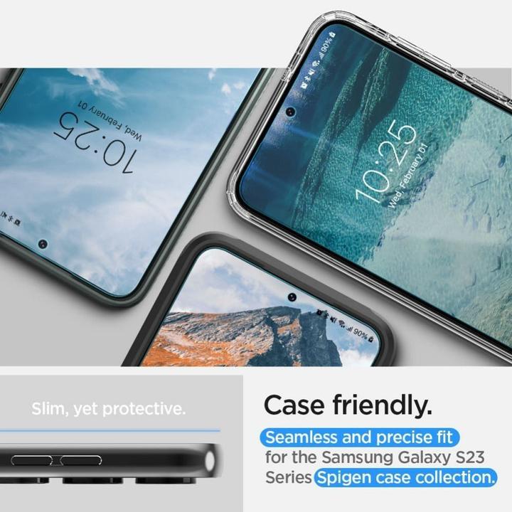 Actual product image Spigen Folia Neo Flex Sam S23 2szt aplikacja na mokro AFL05957 (2 Piece, Samsung Galaxy S23)