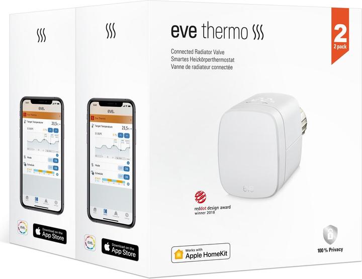Actual product image Eve Thermo (HomeKit) 2-pack