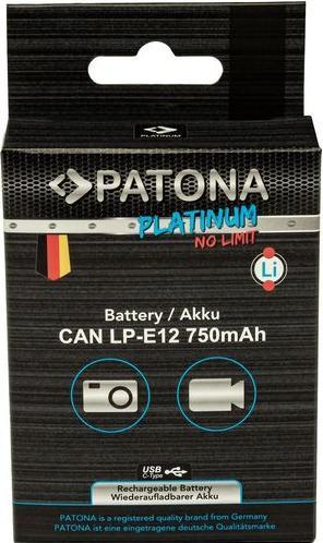 Image du produit Patona Platine USB-C Canon LP-E12 (Batterie)