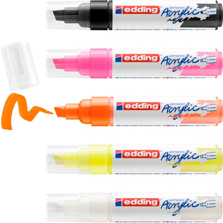 Produktbild Edding Acrylmarker 5000 (Mehrfarbig, 10 mm, 5 x)