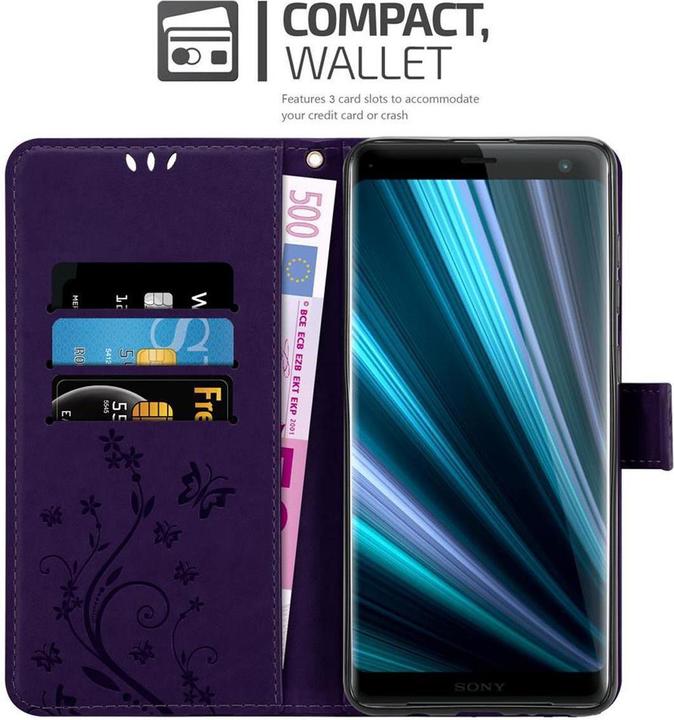 Produktbild Cadorabo Flower Book Cover (Sony Xperia XZ3)