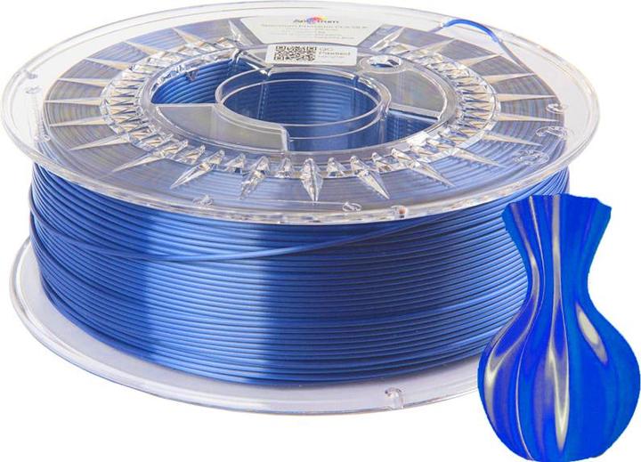Produktbild Filament PLA SILK indigo blue 1.0kg 1.75mm (PLA, 1.75 mm, 1000 g, Blau)
