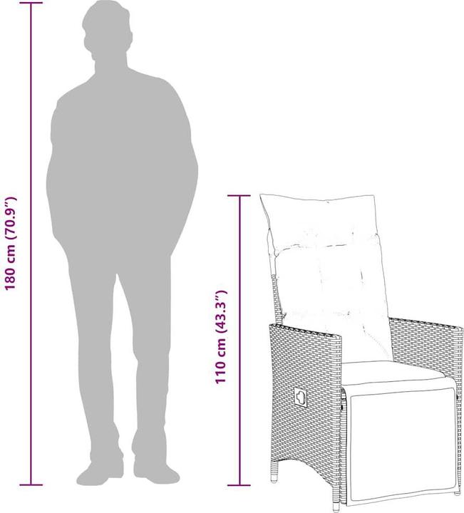 Actual product image VidaXL Erbach (90 cm)