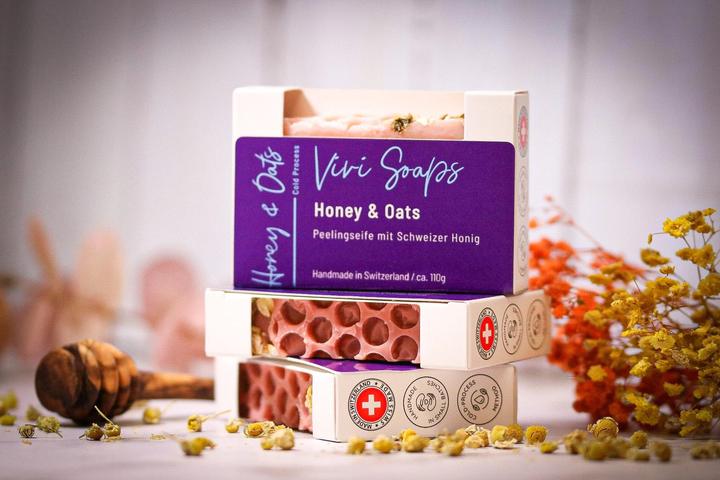 Image du produit Vivi Soaps Savon exfoliant Honey and Oats (Savon dur)