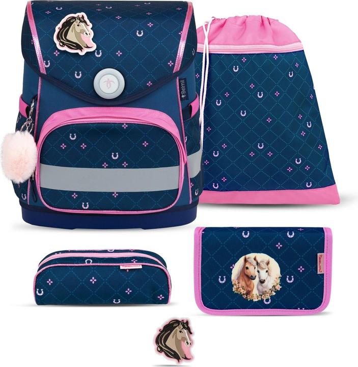 Produktbild Belmil COMPACT Schulrucksack-Set Meet your Horses (19 l)