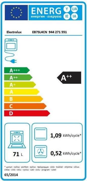 Energie-Label Electrolux EB7SL4CN