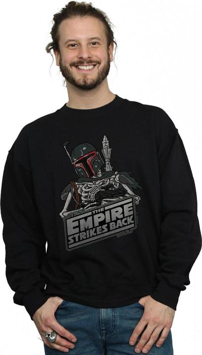 Actual product image Star Wars Mens Boba Fett Skeleton Sweatshirt (XXL)