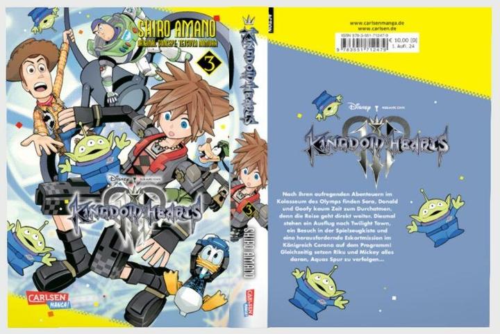 Actual product image Kingdom Hearts III 3 (German, Tetsuya Nomura, Shiro Amano, 2024)