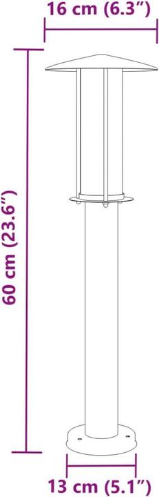 Actual product image VidaXL Roslyn (E27, IP44)